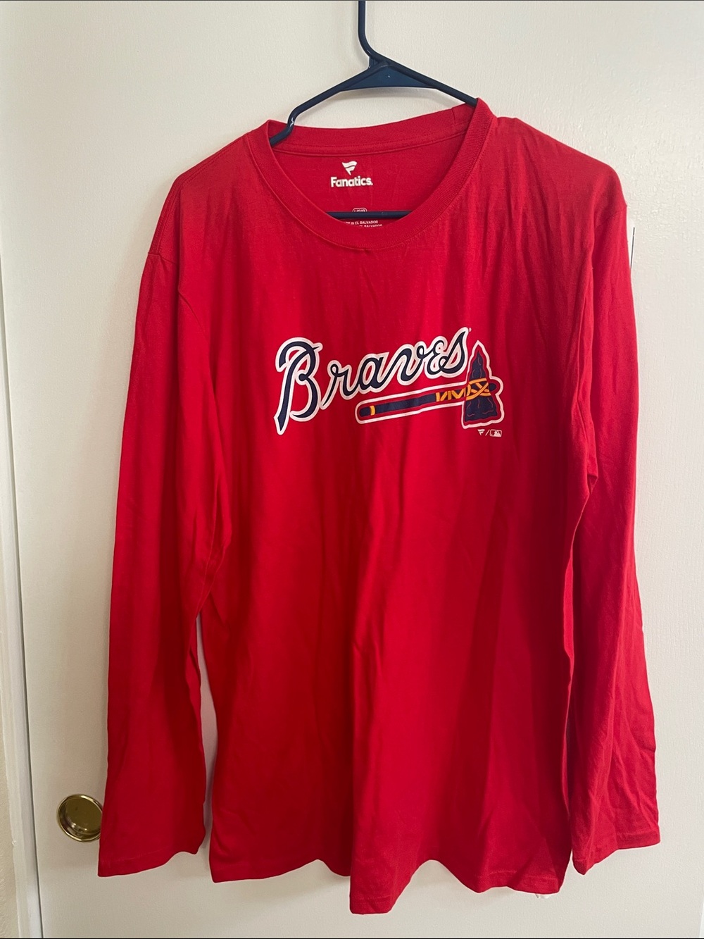 Fanatics Red Atlanta Braves Long Sleeve Shirt